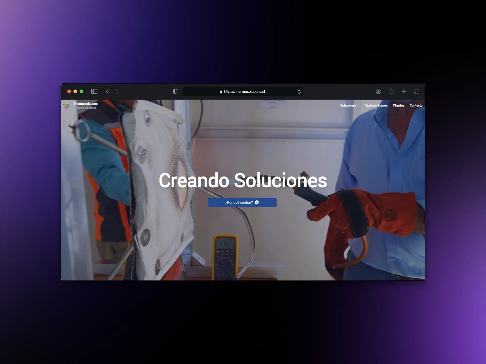 Thermosolutions - Landing page
